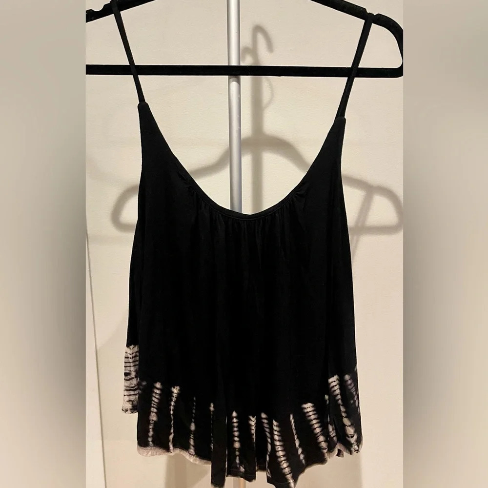 Triumph Womens Black Layered Jersey Soft Cami Spaghetti Strap Top Size Medium